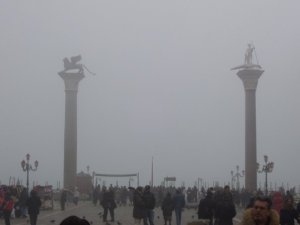 The sailors needed those statues on this foggy day!